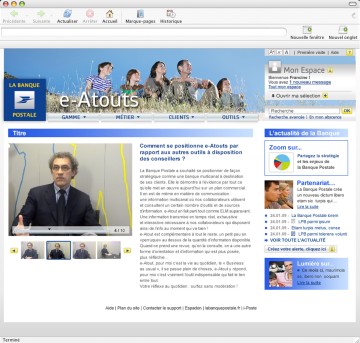 e-Atouts, l'intranet La Banque Postale