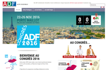 ADF - Page d'accueil du site corporate