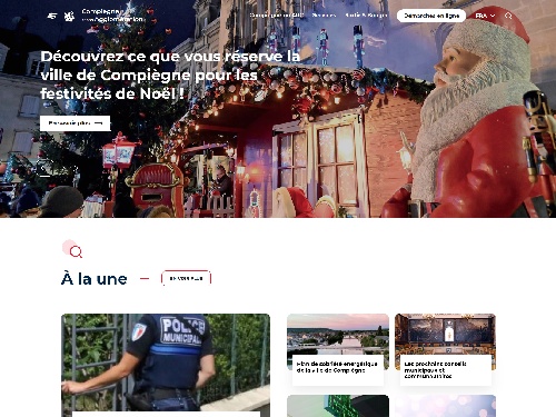 Le site de l'ARC et de la mairie de Compiègne