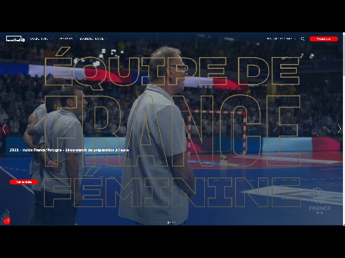 HandballTV : Page d'accueil