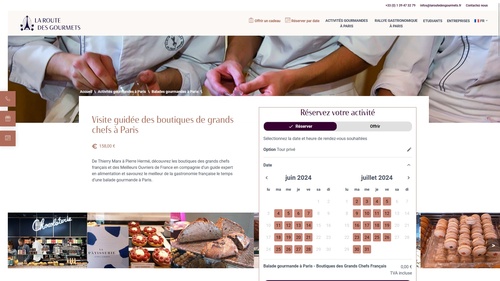 La Route des Gourmets : Page de produit / circuit
